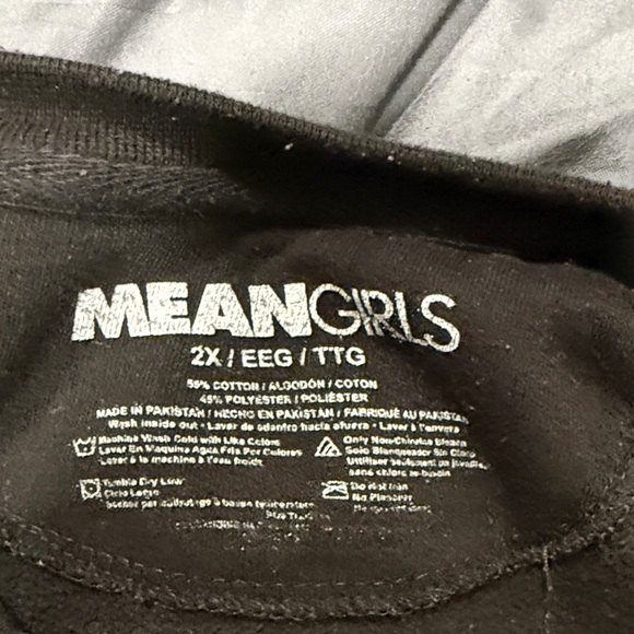 Mean Girls Black Sweatshirt with Pink Print - Picture 2 of 4